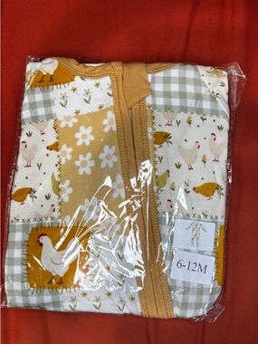 Bamboo Zippy with Yellow Chick Patchwork